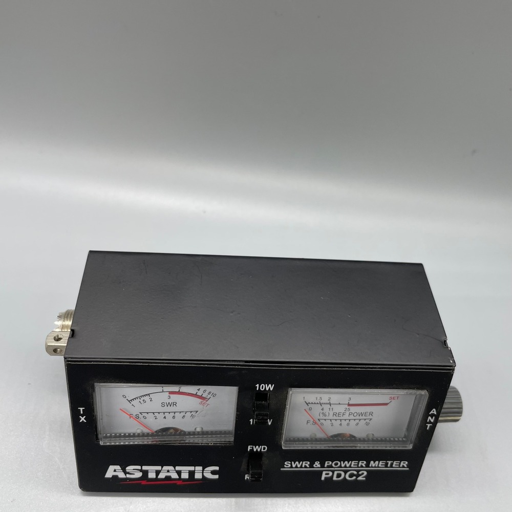 Astatic PDC2 SWR and Power Meter Black CB Ham Radio Antenna Tester 10W 100W - Picture 2 of 8